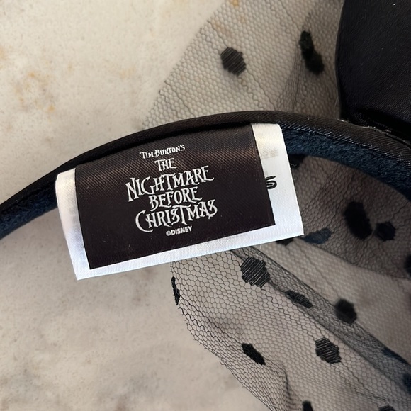 JACK SKELLINGTON NIGHTMARE BEFORE CHRISTMAS DISNEY EARS WITH VEIL 🖤👻 - Picture 4 of 5